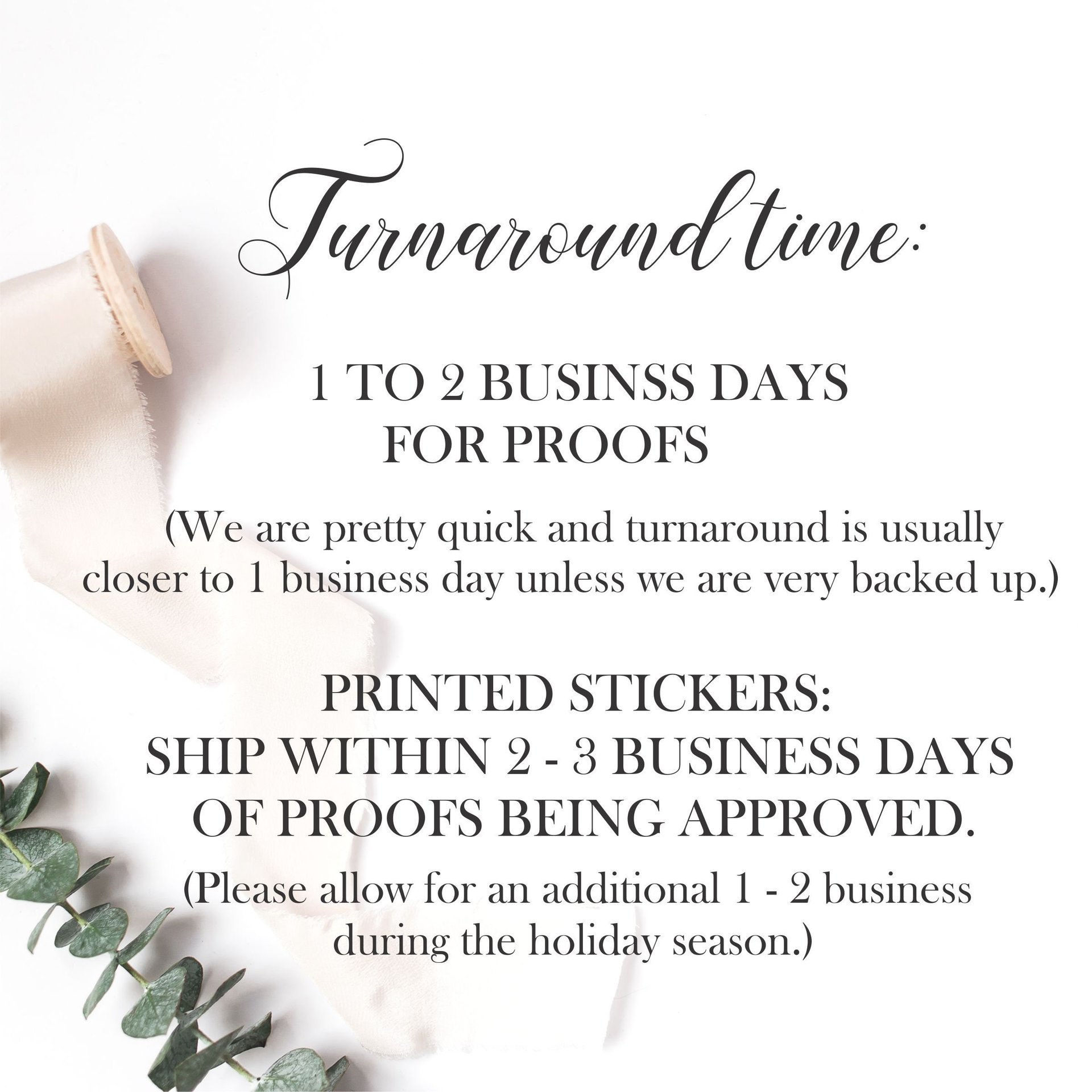 Eucalyptus Wedding Thank You Stickers, 2, 2.5 or 3 Inch Printed Matte Favor Labels