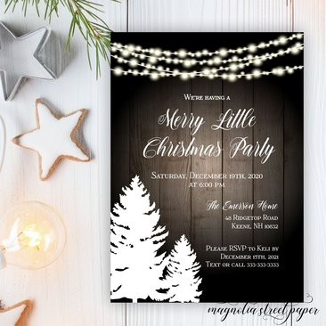 Merry Little Christmas Party Invitation